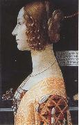 Sandro Botticelli Domenico Ghirlandaio,Portrait of Giovanna Tornabuoni oil on canvas